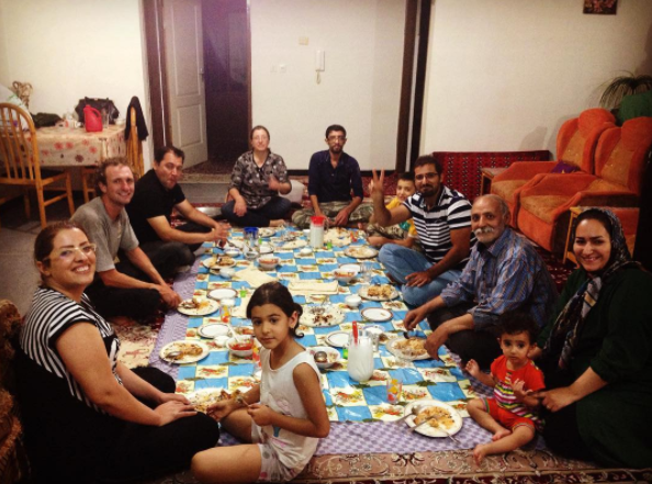 One of those special moments when you are completely welcomed into a new family. Once again were struggling to find anywhere to camp and were helped out by this beautiful family in Iran. One of my favourite nights.