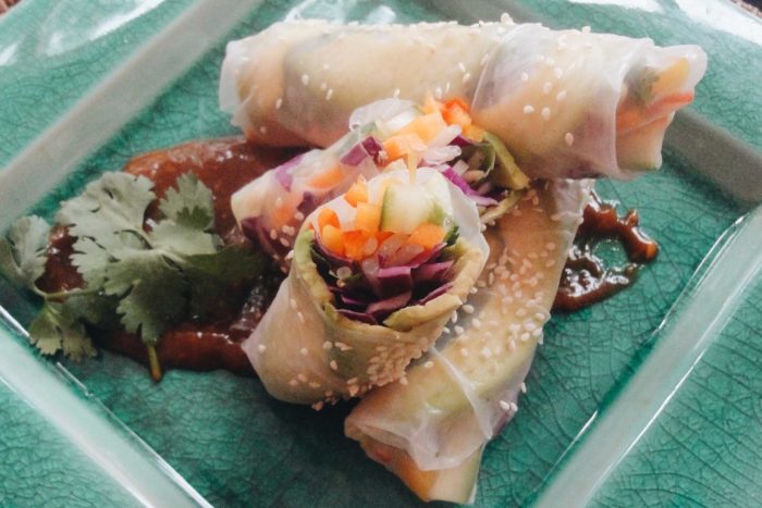 Inspired's take on a rice paper roll